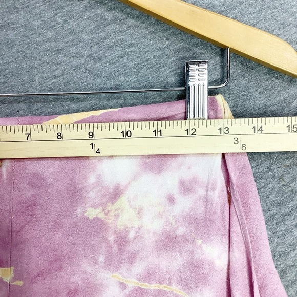 Young Fabulous & Broke Wide Leg Fauna Pants Boho Hippie Tie Dye Palazzo XS - Picture 7 of 12